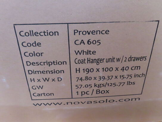 Knagerække NOVASOLO PROVENCE CA 605