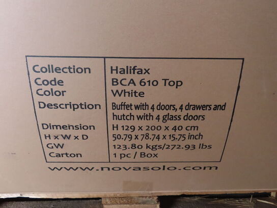 Vitrineskab NOVASOLO HALIFAX BCA 610