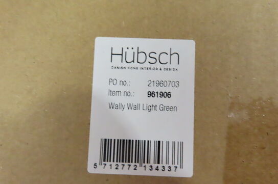 Væglampe WALLY WALL LIGHT GREEN HÜBSCH