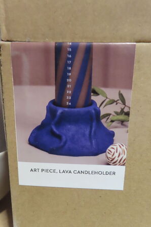 3 stk ART PIECE, LAVA CANDLE HOLDER