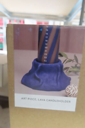 3 stk ART PIECE, LAVA CANDLE HOLDER