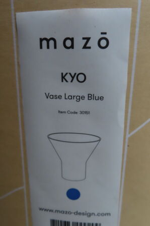 KYO VASE LARGE BLUE MAZO