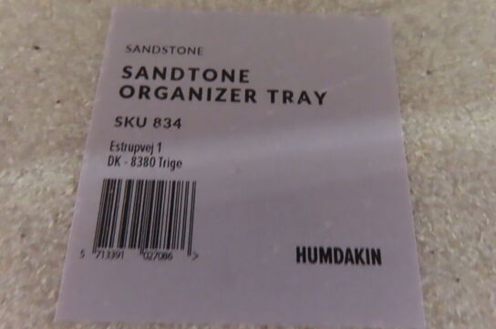 4 stk SANDSTONE ORGANIZER TRAY HUMDAKIN
