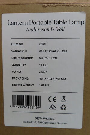LANTERN PORTABLE TABLE LAMP ANDERSSEN & VOLL