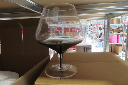 6 stk SMOKE COGNAC GLASS BROSTE COPENHAGEN