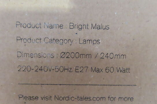 Lampe BRIGHT MALUS NORDIC-TALES