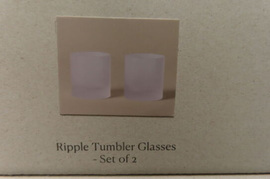 8 stk RIPPLE TUMBLER GLASSES FERM LIVING