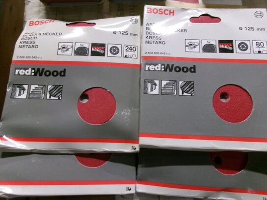 Sandpapir, hobbyknive, maletape m.m.