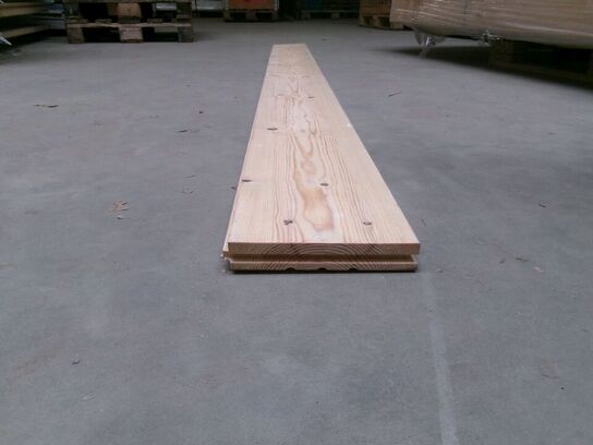 Ca. 35,9 m gulvbrædder, ubehandlet fyr 