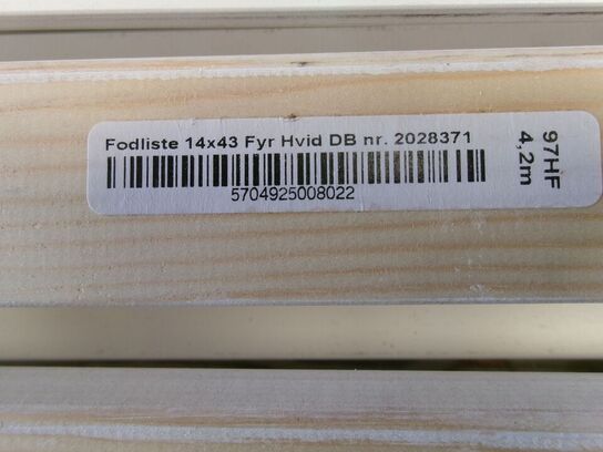 Diverse lister, hvide