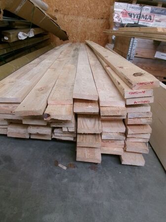 289,8 m forskallingsbrædder, ru 25 x 100 mm