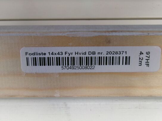 Diverse lister, hvide