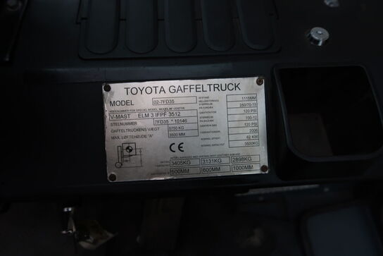 Diesel Gaffeltruck TOYOTA 02-7FD35