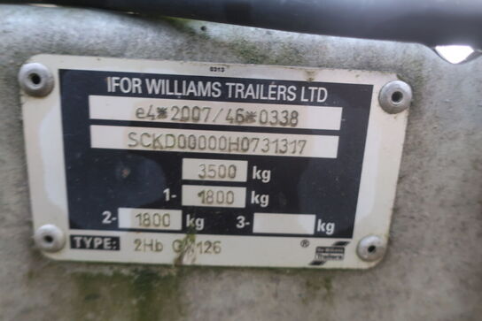 Påhængsvogn IFOR WILLIAMS GX 126