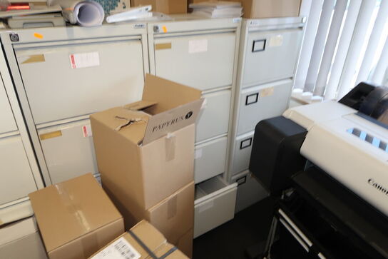 5 stk. arkivskabe uden indhold