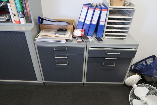 6 stk. skabe/jalousiskabe uden indhold