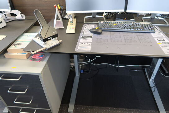 El. hæve/sænke skrivebord uden indhold