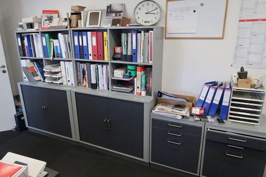 6 stk. skabe/jalousiskabe uden indhold