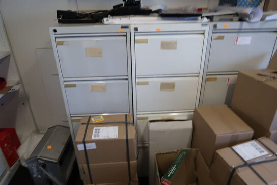 5 stk. arkivskabe uden indhold