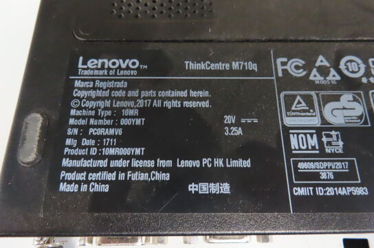 Computer LENOVO THINKCENTRE M710q