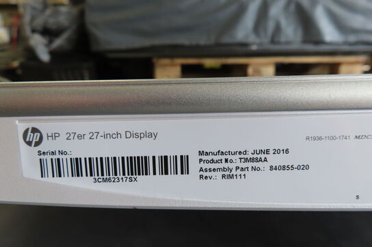 Computerskærm 27" HP 27er