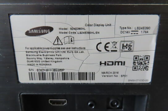 compuerskærm 24" SAMSUNG S24E390HL