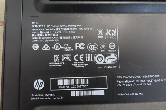 Computer HP Prodisk 400 G2 Deskktop Mini