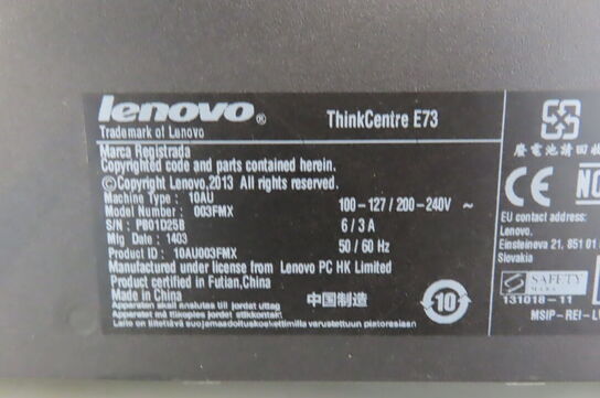 Computer LENOVO THINKCENTRE E73