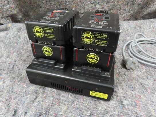 4 stk. batterier og oplader - PAGLINK PL16 (MOMSFRI)