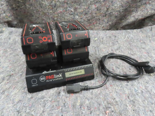 4 stk. batterier og oplader - PAGLINK PL16 (MOMSFRI)