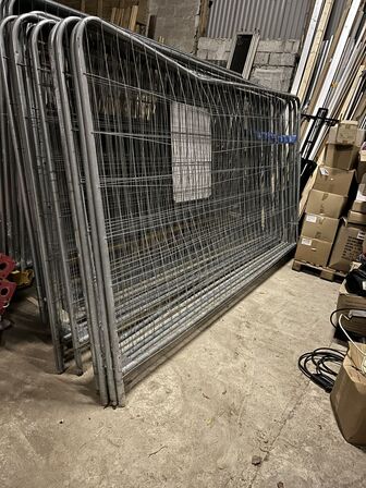 20 stk. byggepladshegn med palleramme