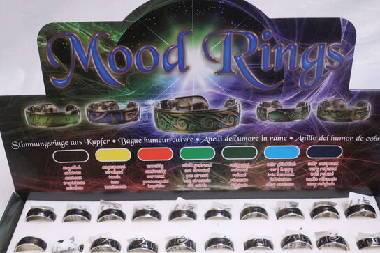 114 stk. ringe MOOD RINGS