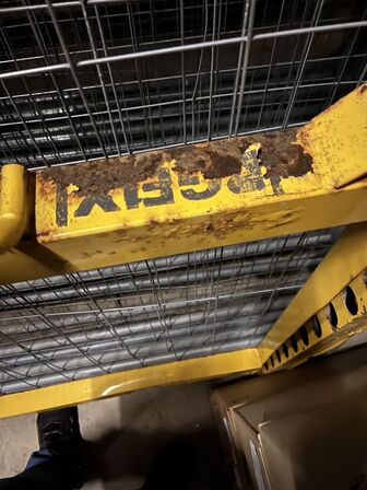 Palleramme til byggepladshegn