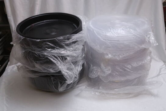 Ca. 100 stk. runde emballage med låg Ø 38