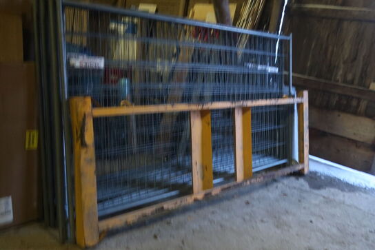 16 stk. byggepladshegn med palleramme