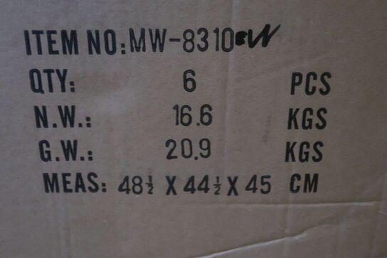 6 stk. væglamper LUMEGA THYRA 