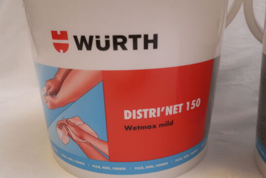 3 bøtter vådservietter WURTH distri´net 150