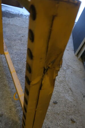 16 stk. byggepladshegn med palleramme