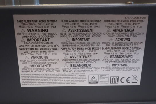 Sand filter pump INTEX SF70220-1