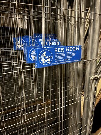 20 stk. byggepladshegn med palleramme