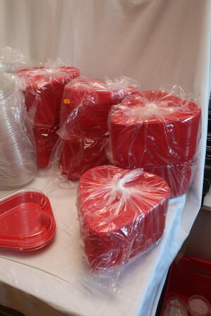 350 stk. hjertebakker med låg