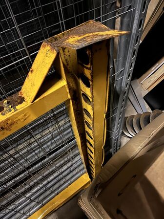 Palleramme til byggepladshegn