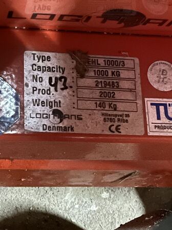 El. palleløfter NP TRUCKS EHL 1000/3 - 1000kg