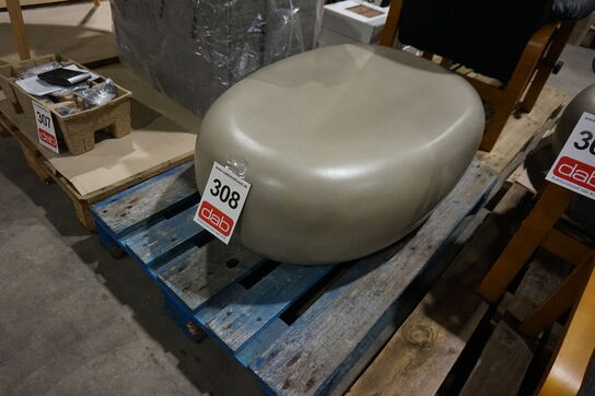 Kalmar ovalt loungebord 105x68 cm 