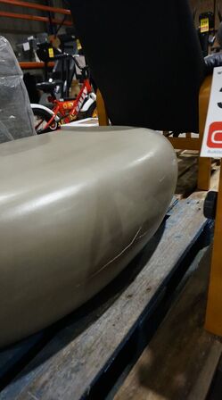 Kalmar ovalt loungebord 105x68 cm 