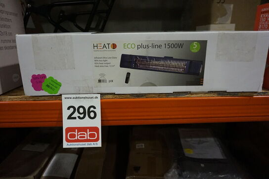 Heat1 eco plus-line 1500W terrassevarmer - sort 