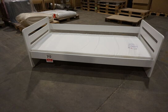 Alpha juniorseng med madras 80x160 cm - hvid