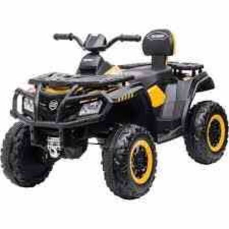 Børne ATV El-køretøj 12V sort/gul 