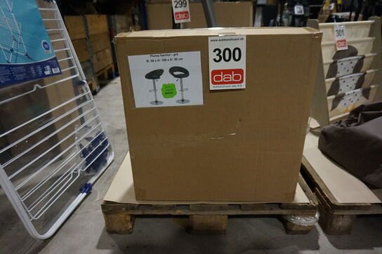 Plump Barstol sort (1 stk) 