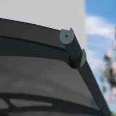 Palram - Canopia Aquila 1500 røgfarvet grå dørbaldakin 